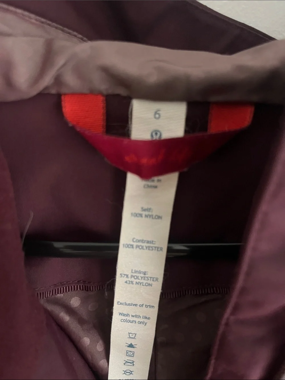 Rain rebel Lululemon Jacket - Burgundy size 6